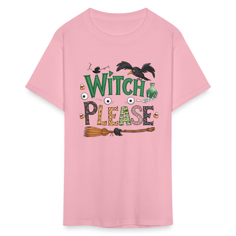 Witch Please T-Shirt (Halloween Witch) - pink