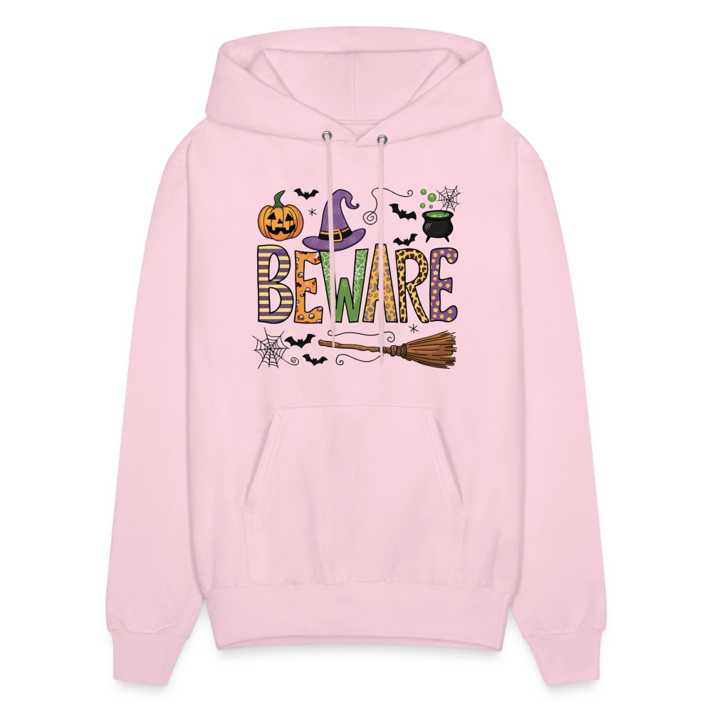 Beware (Halloween Witch) Hoodie - pale pink