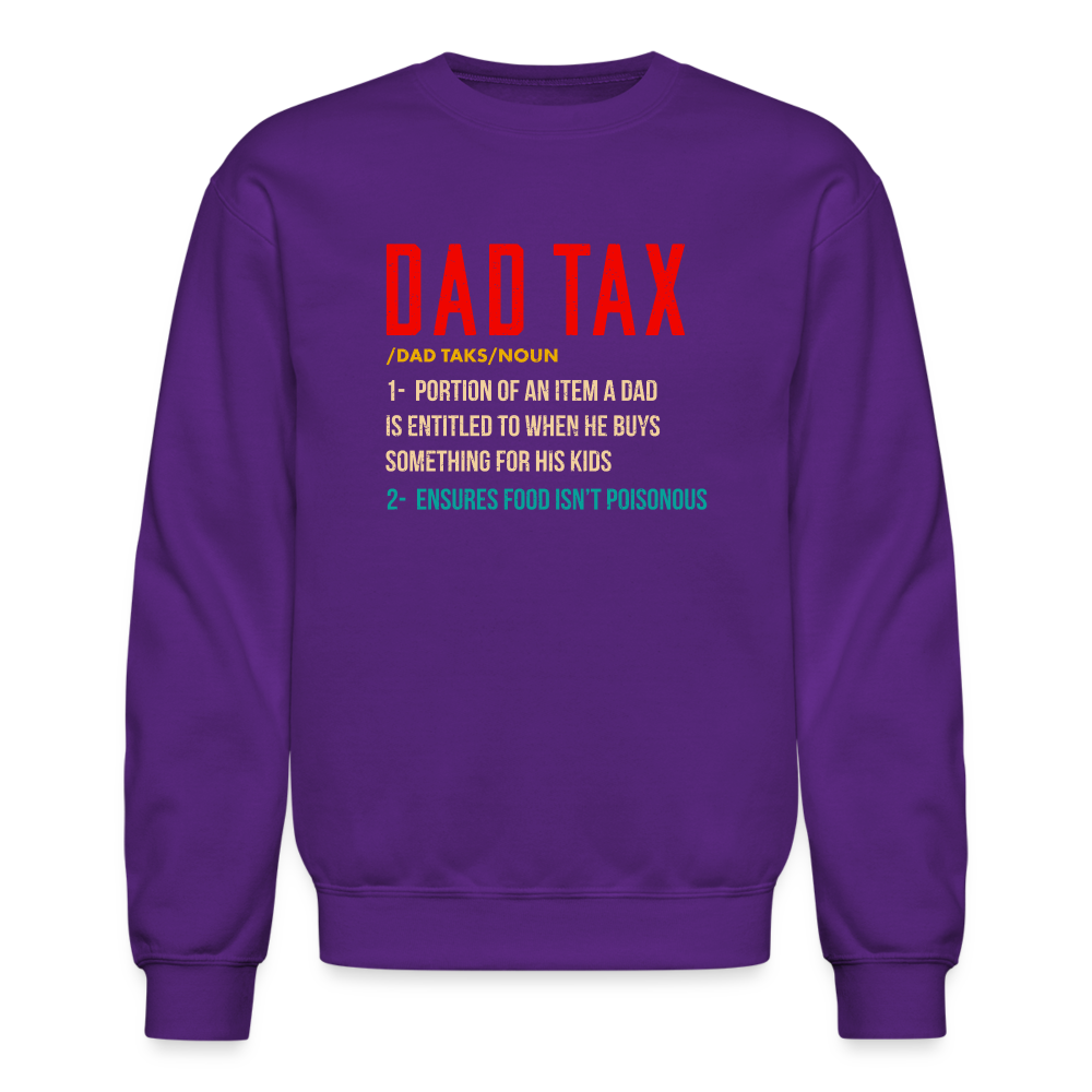 Definition of Dad Tax Sweatshirt - purple