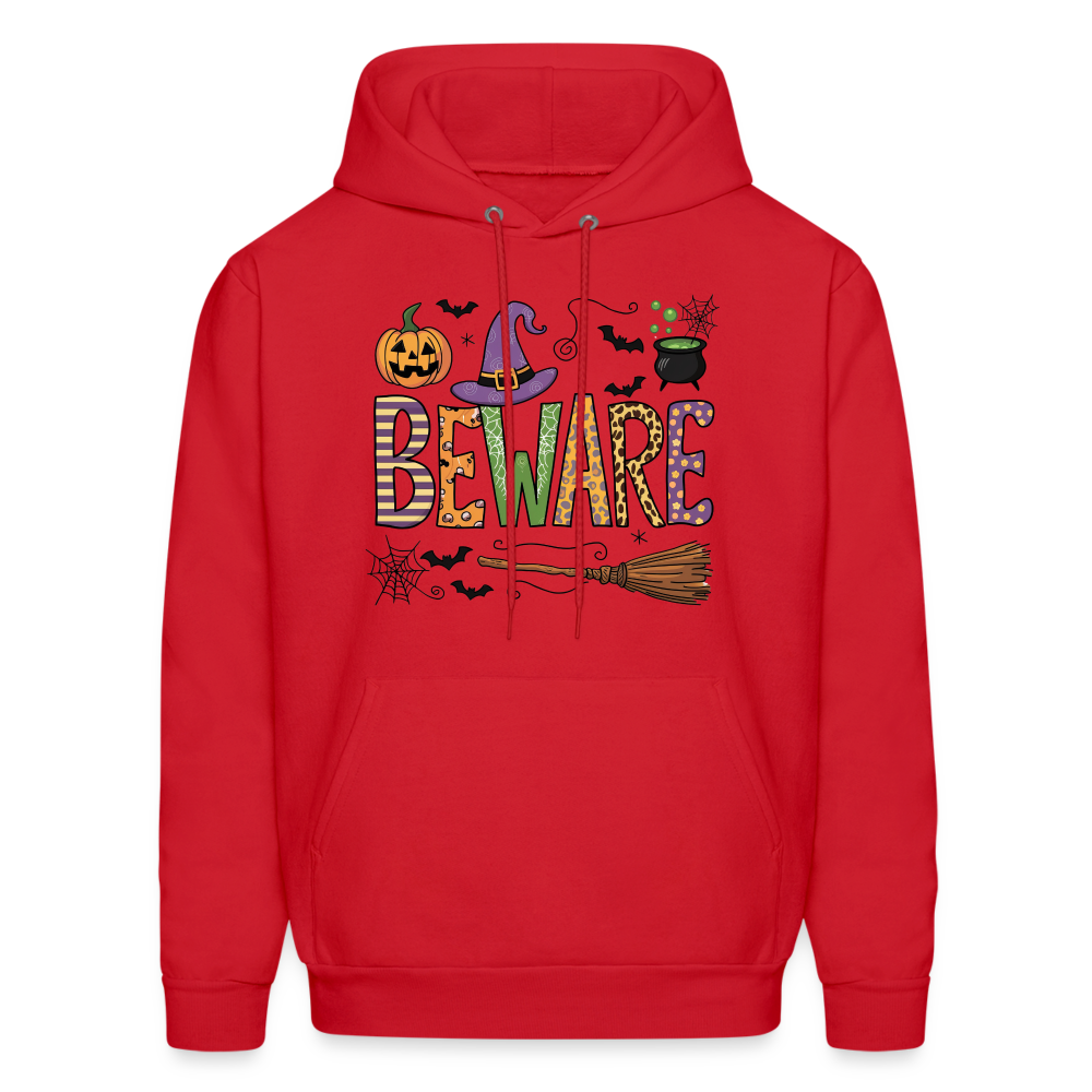 Beware (Halloween Witch) Hoodie - red