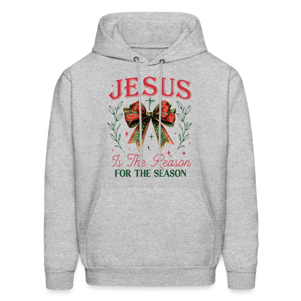 Jesus Is The Reason For The Season Hoodie - heather gray