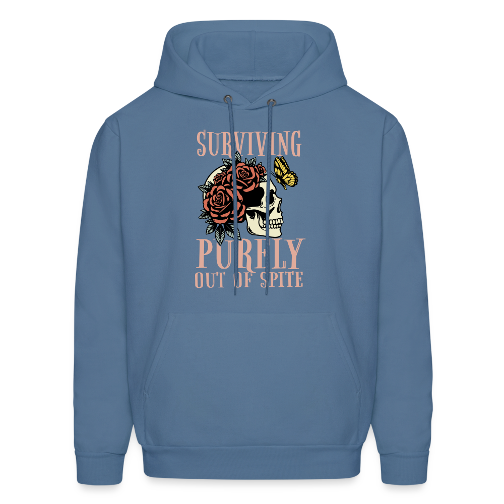 Surviving Purely Out Of Spite Hoodie - denim blue