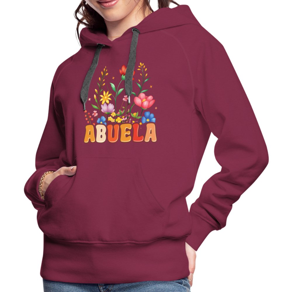 Abuela Women’s Premium Hoodie - burgundy