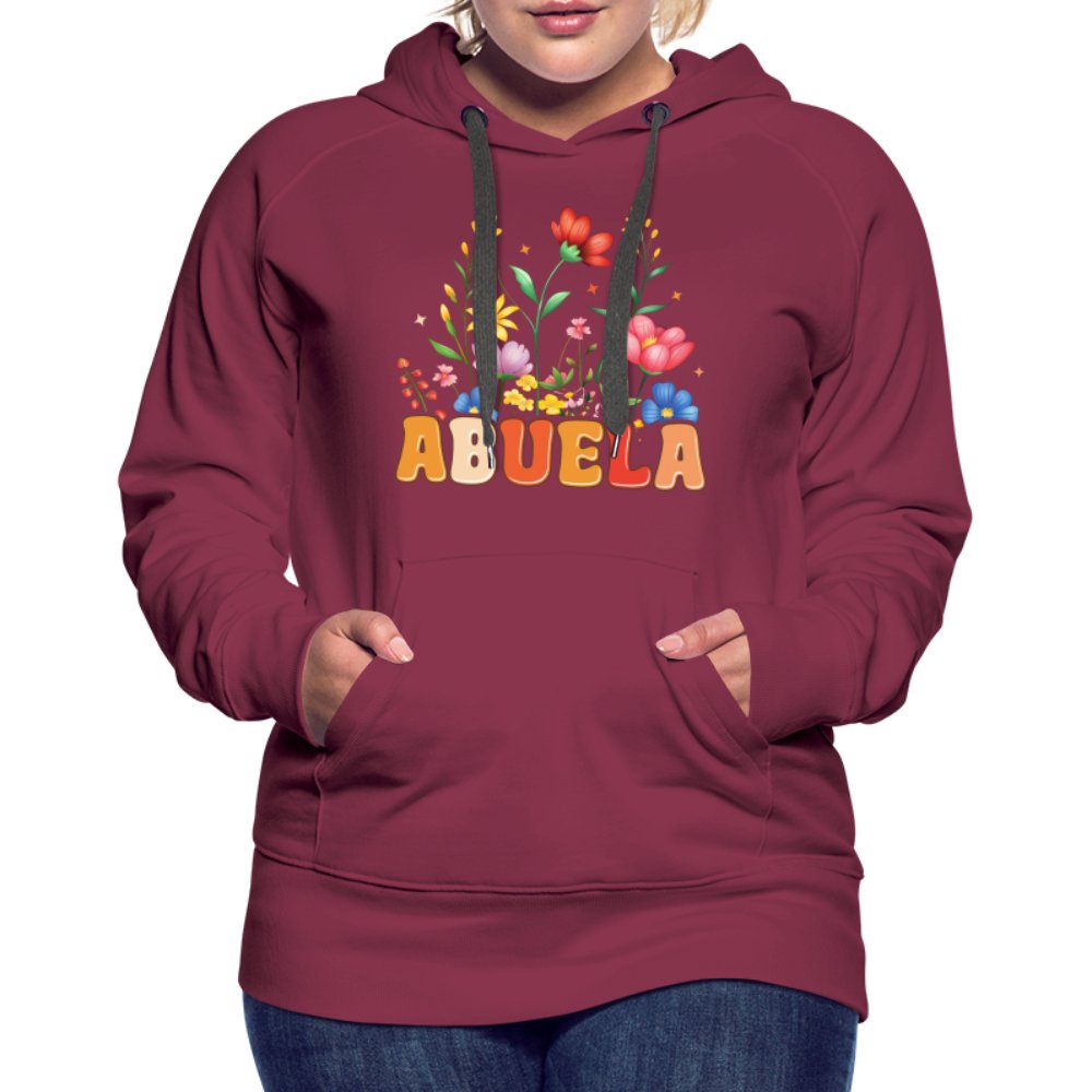 Abuela Women’s Premium Hoodie - burgundy