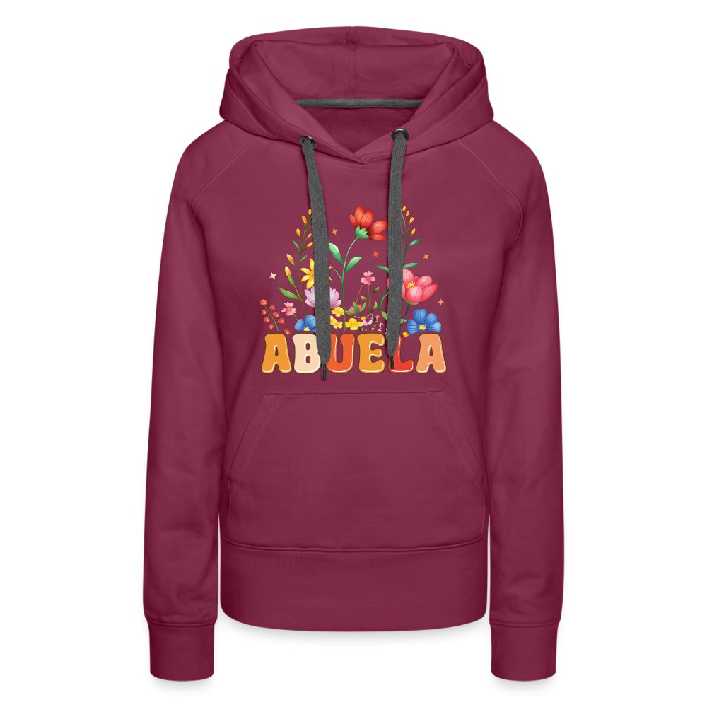 Abuela Women’s Premium Hoodie - burgundy