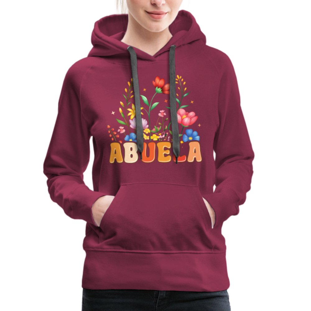 Abuela Women’s Premium Hoodie - burgundy