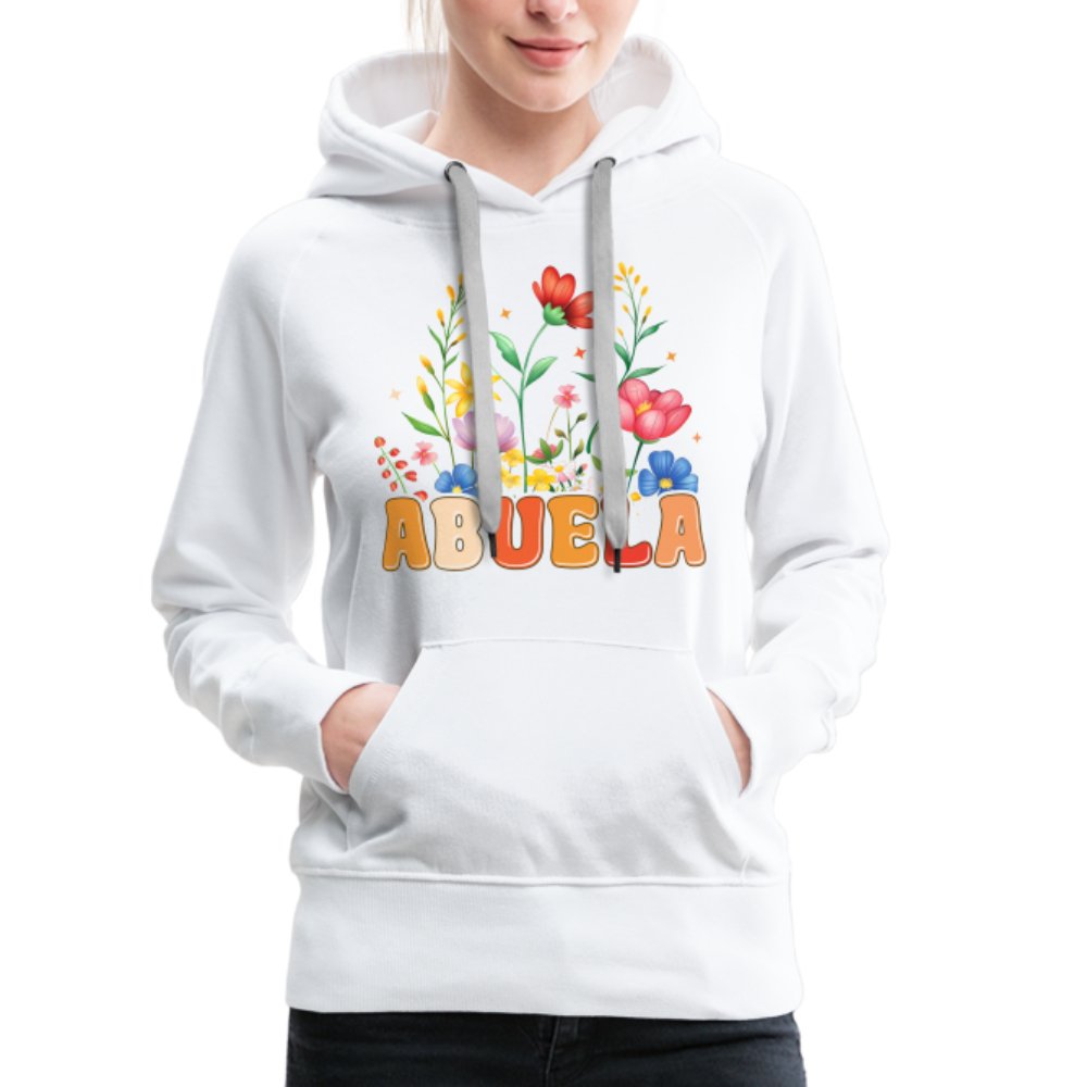 Abuela Women’s Premium Hoodie - white