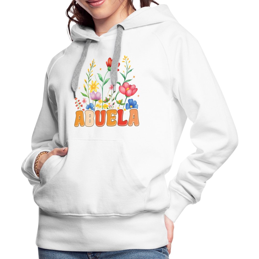 Abuela Women’s Premium Hoodie - white