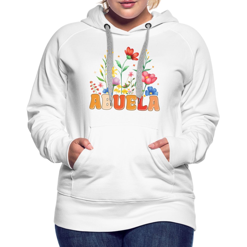 Abuela Women’s Premium Hoodie - white