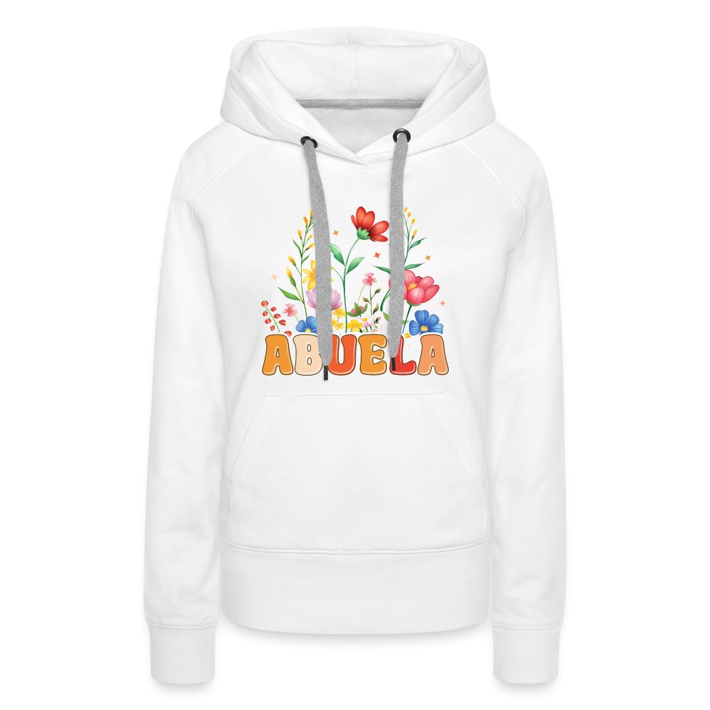 Abuela Women’s Premium Hoodie - white