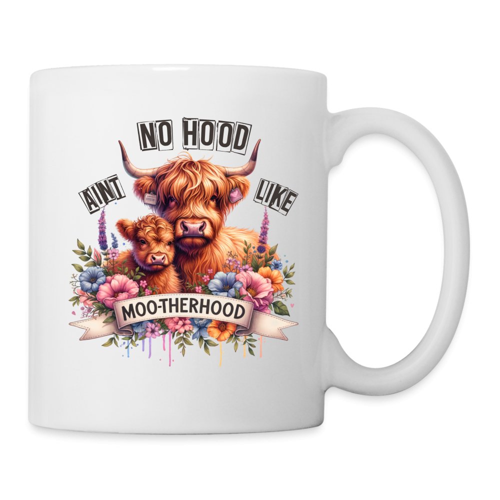 Aint No Hood Like Moo - Therhood Coffee Mug (Highland Cow) - option1# - Coffee/Tea Mug | BestSub B101AA