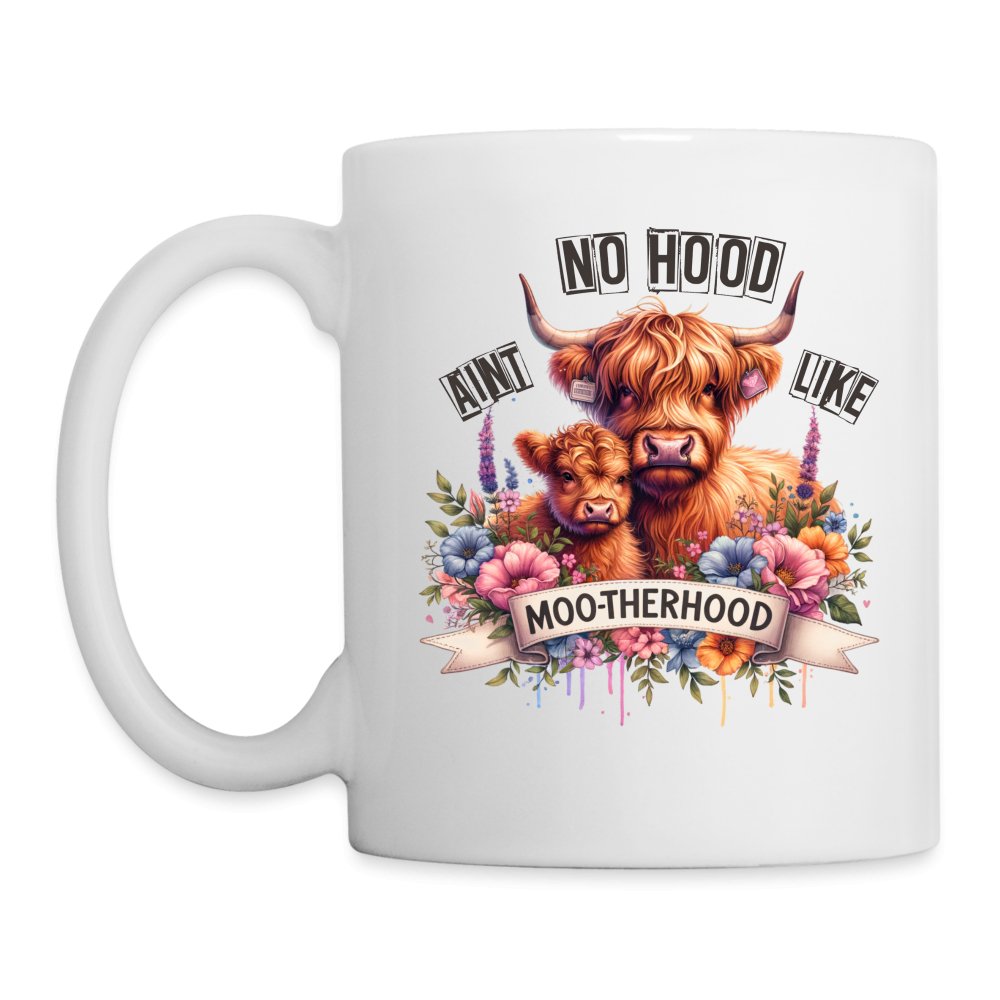 Aint No Hood Like Moo - Therhood Coffee Mug (Highland Cow) - option1# - Coffee/Tea Mug | BestSub B101AA