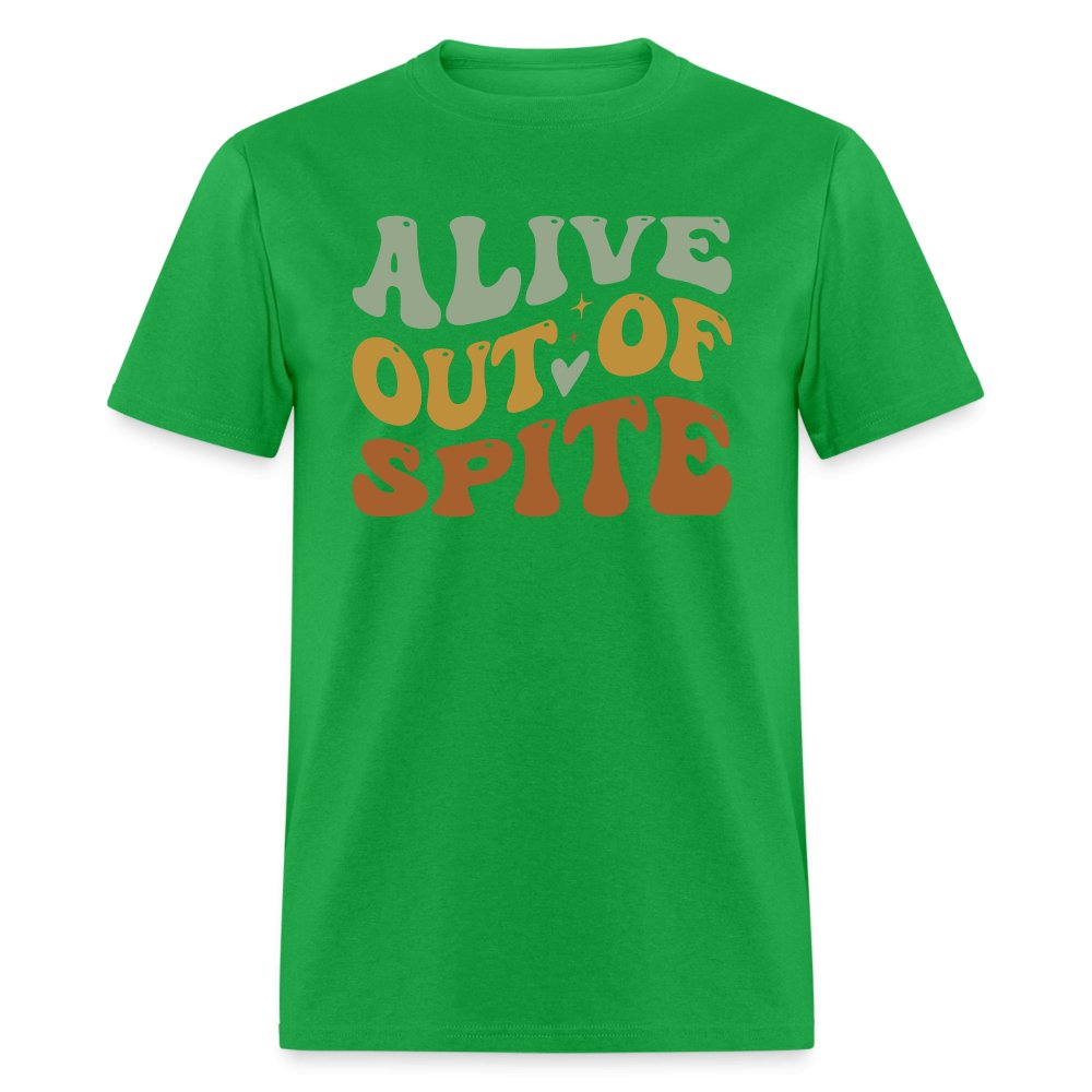 Alive Out Of Spite T-Shirt - option1# - Unisex Classic T-Shirt | Fruit of the Loom 3930