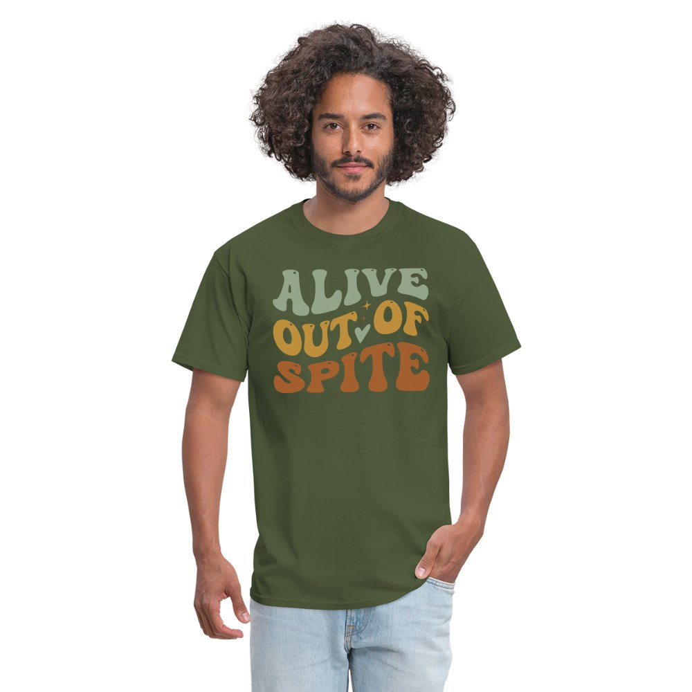 Alive Out Of Spite T-Shirt - option1# - Unisex Classic T-Shirt | Fruit of the Loom 3930