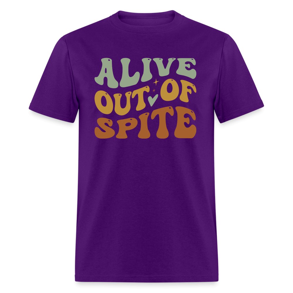 Alive Out Of Spite T-Shirt - option1# - Unisex Classic T-Shirt | Fruit of the Loom 3930