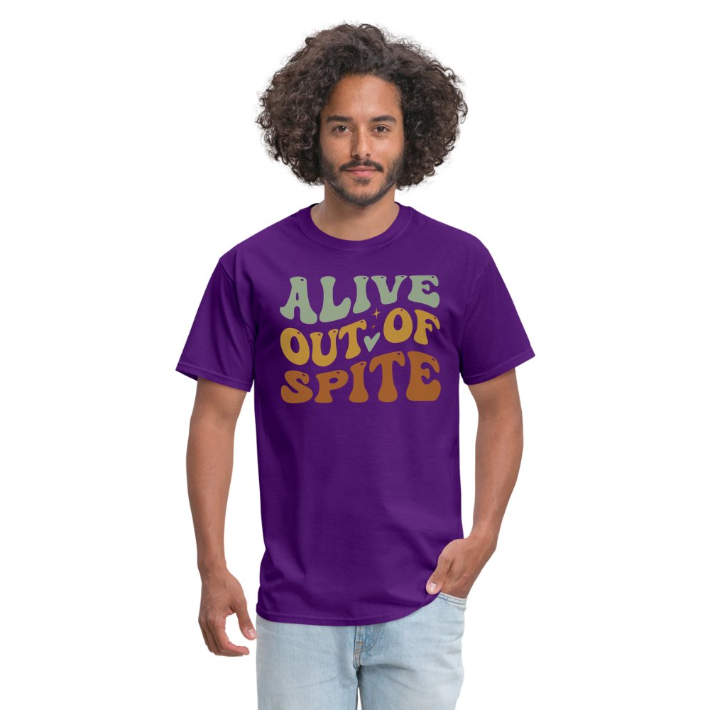 Alive Out Of Spite T-Shirt - option1# - Unisex Classic T-Shirt | Fruit of the Loom 3930