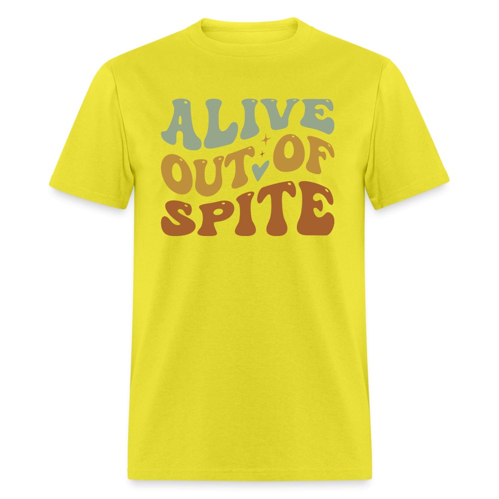 Alive Out Of Spite T-Shirt - option1# - Unisex Classic T-Shirt | Fruit of the Loom 3930