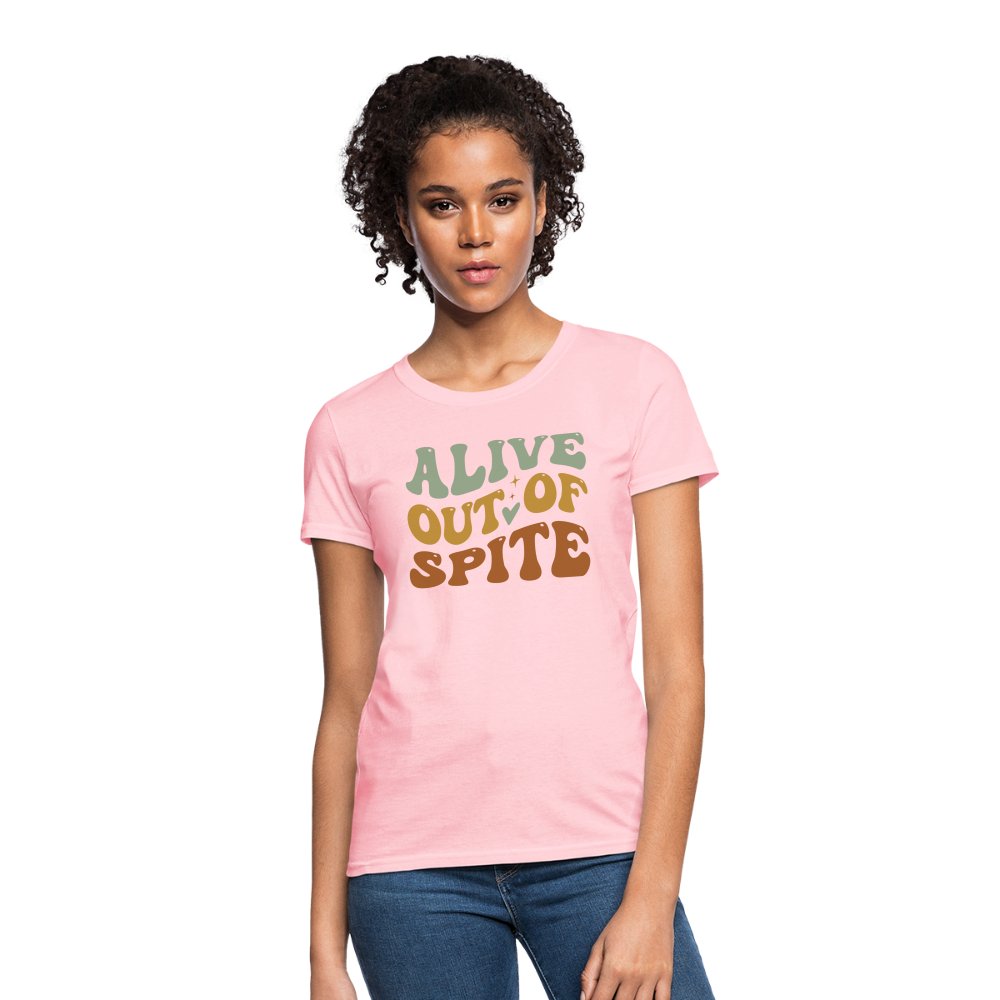 Alive Out Of Spite Women's Contoured T-Shirt - option1# - Women's T-Shirt | Fruit of the Loom L3930R