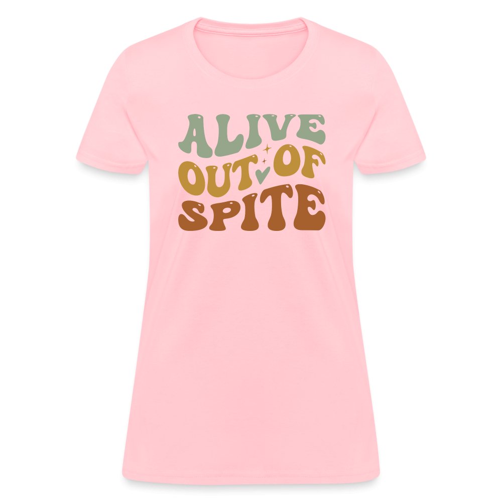 Alive Out Of Spite Women's Contoured T-Shirt - option1# - Women's T-Shirt | Fruit of the Loom L3930R