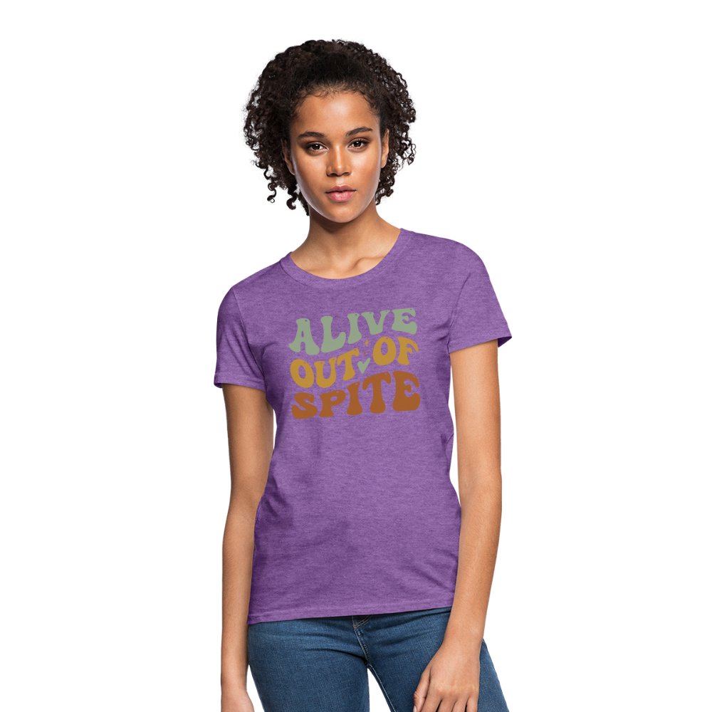 Alive Out Of Spite Women's Contoured T-Shirt - option1# - Women's T-Shirt | Fruit of the Loom L3930R