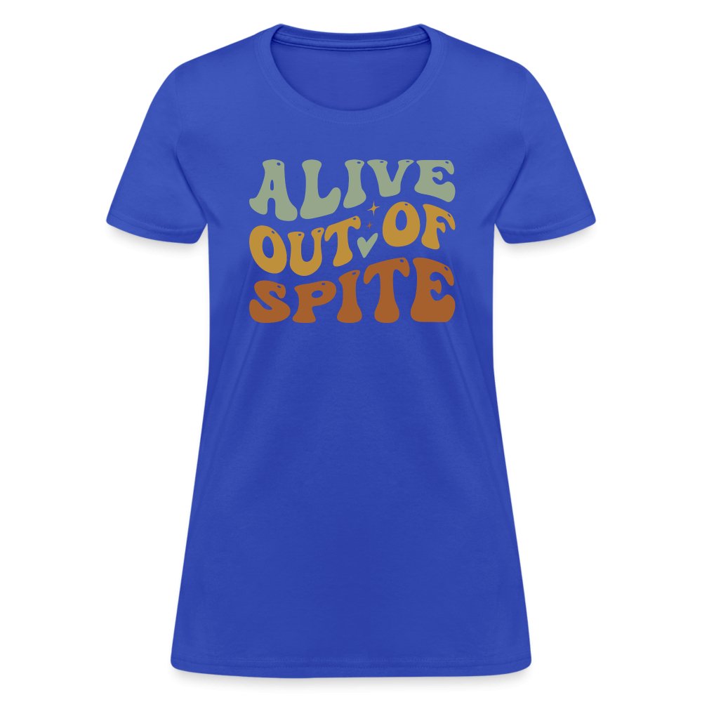 Alive Out Of Spite Women's Contoured T-Shirt - option1# - Women's T-Shirt | Fruit of the Loom L3930R