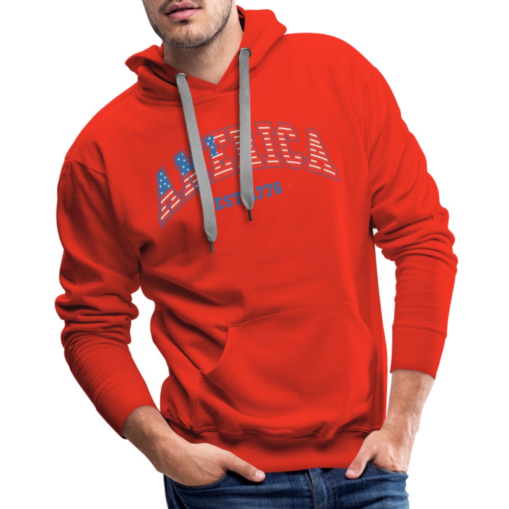 America 1776 Men’s Premium Hoodie - red