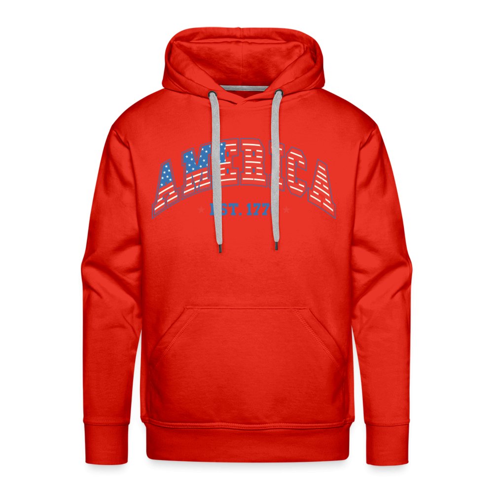 America 1776 Men’s Premium Hoodie - red