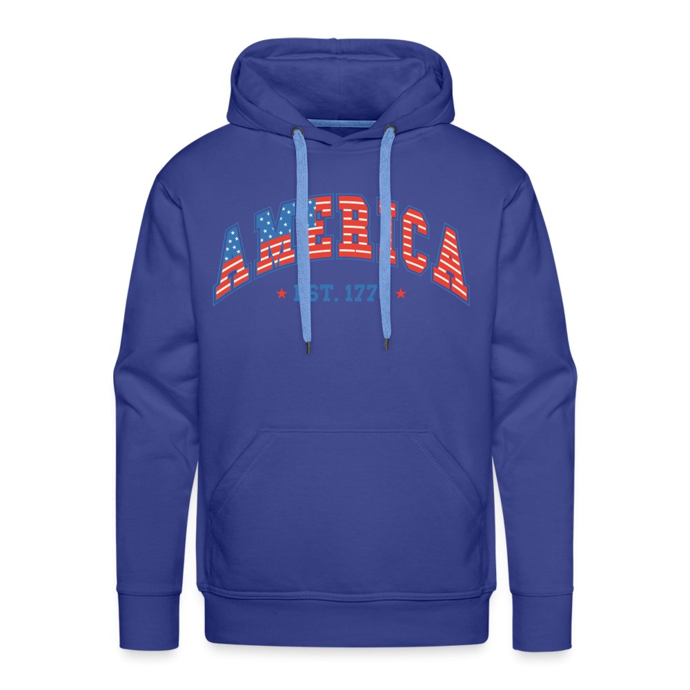 America 1776 Men’s Premium Hoodie - royal blue