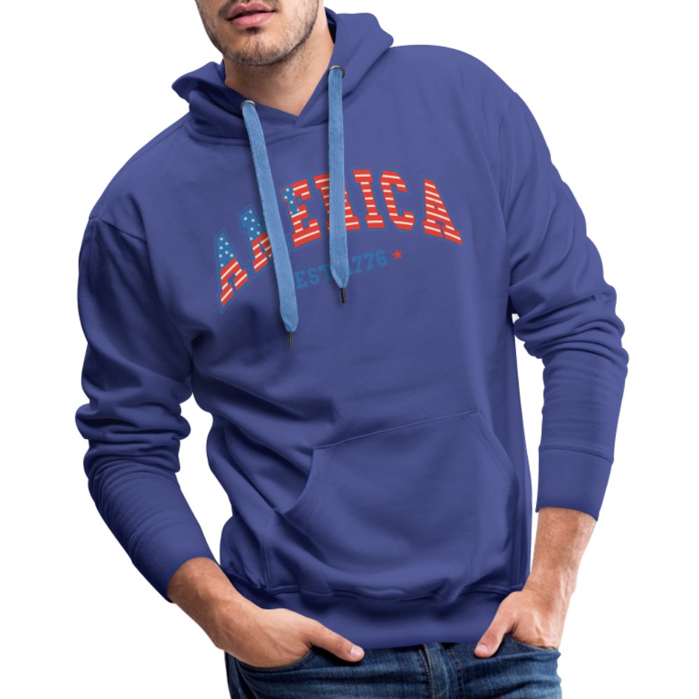 America 1776 Men’s Premium Hoodie - royal blue