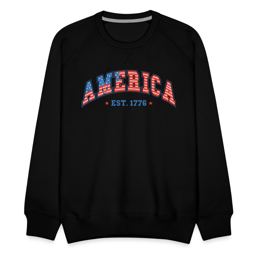 America 1776 Men’s Premium Sweatshirt - black