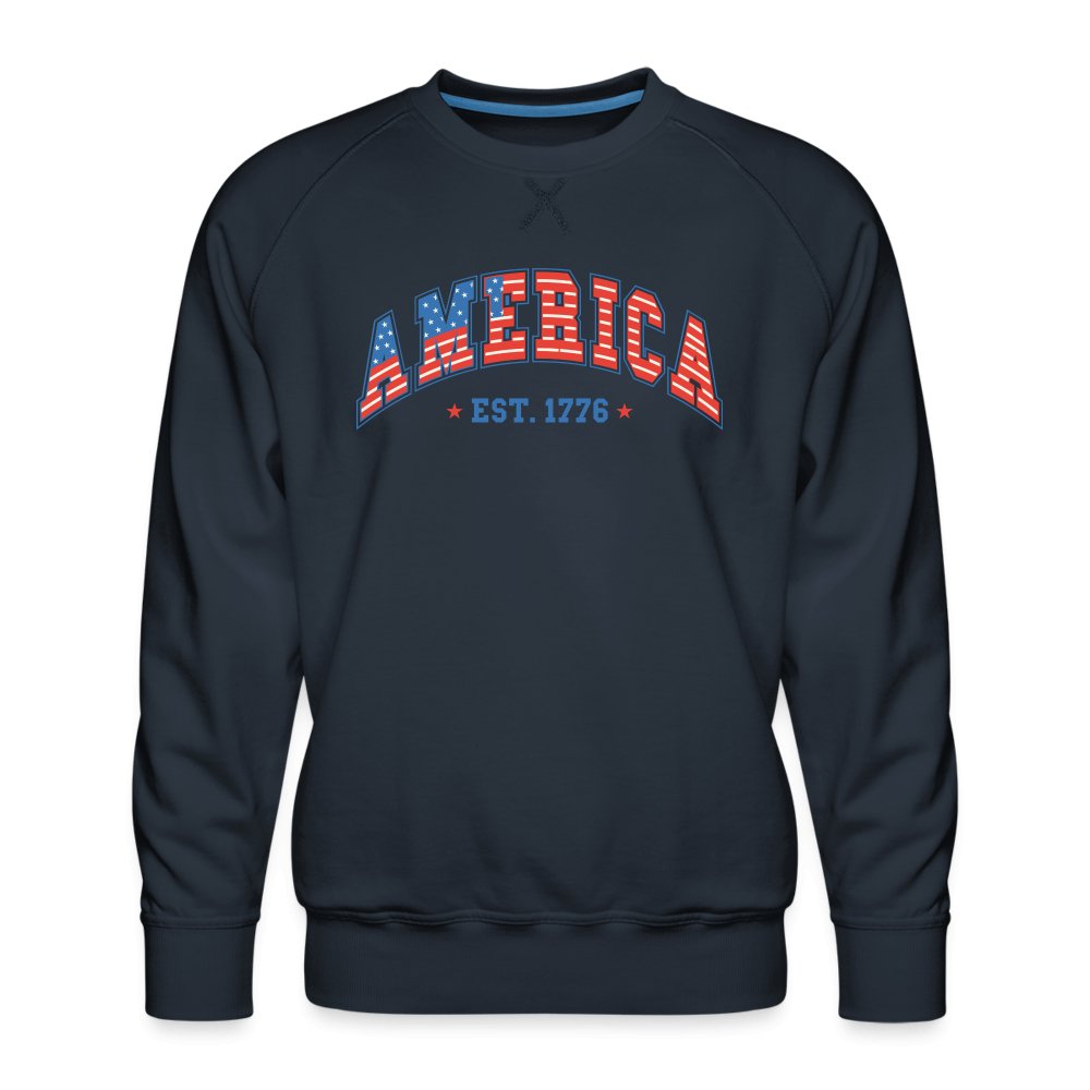 America 1776 Men’s Premium Sweatshirt - navy