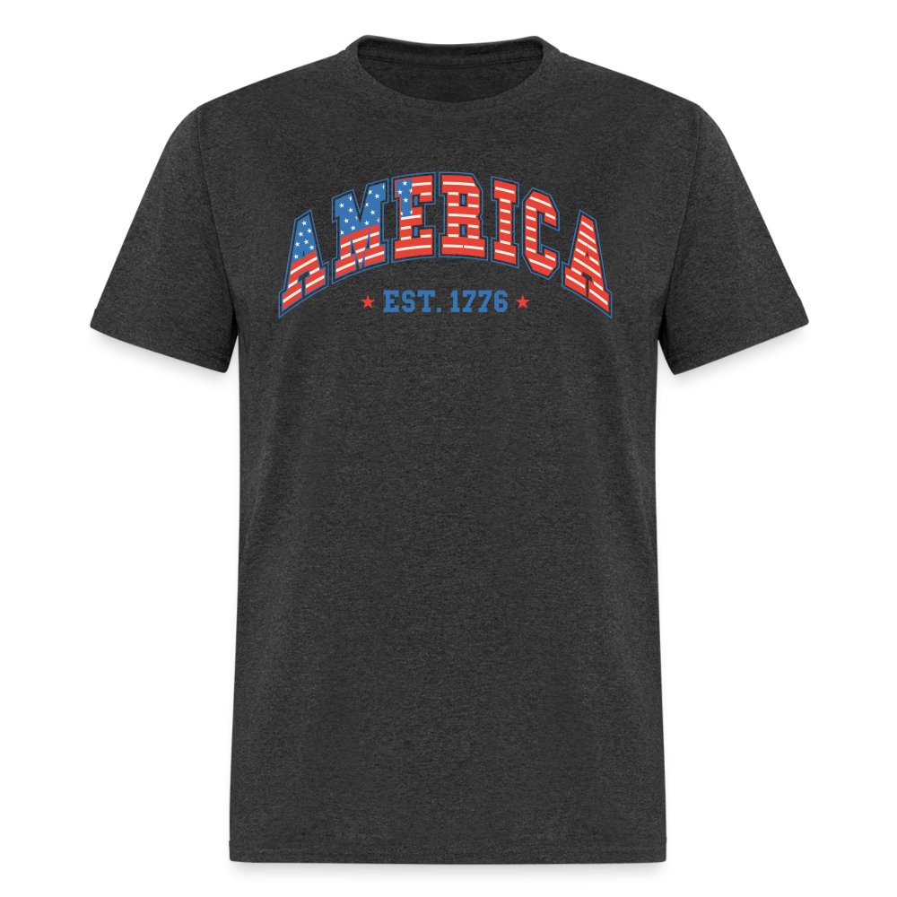 America 1776 T-Shirt - heather black