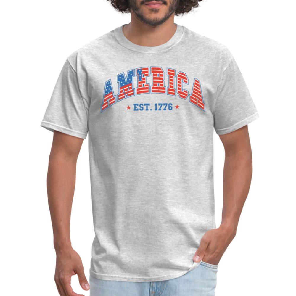 America 1776 T-Shirt - heather gray