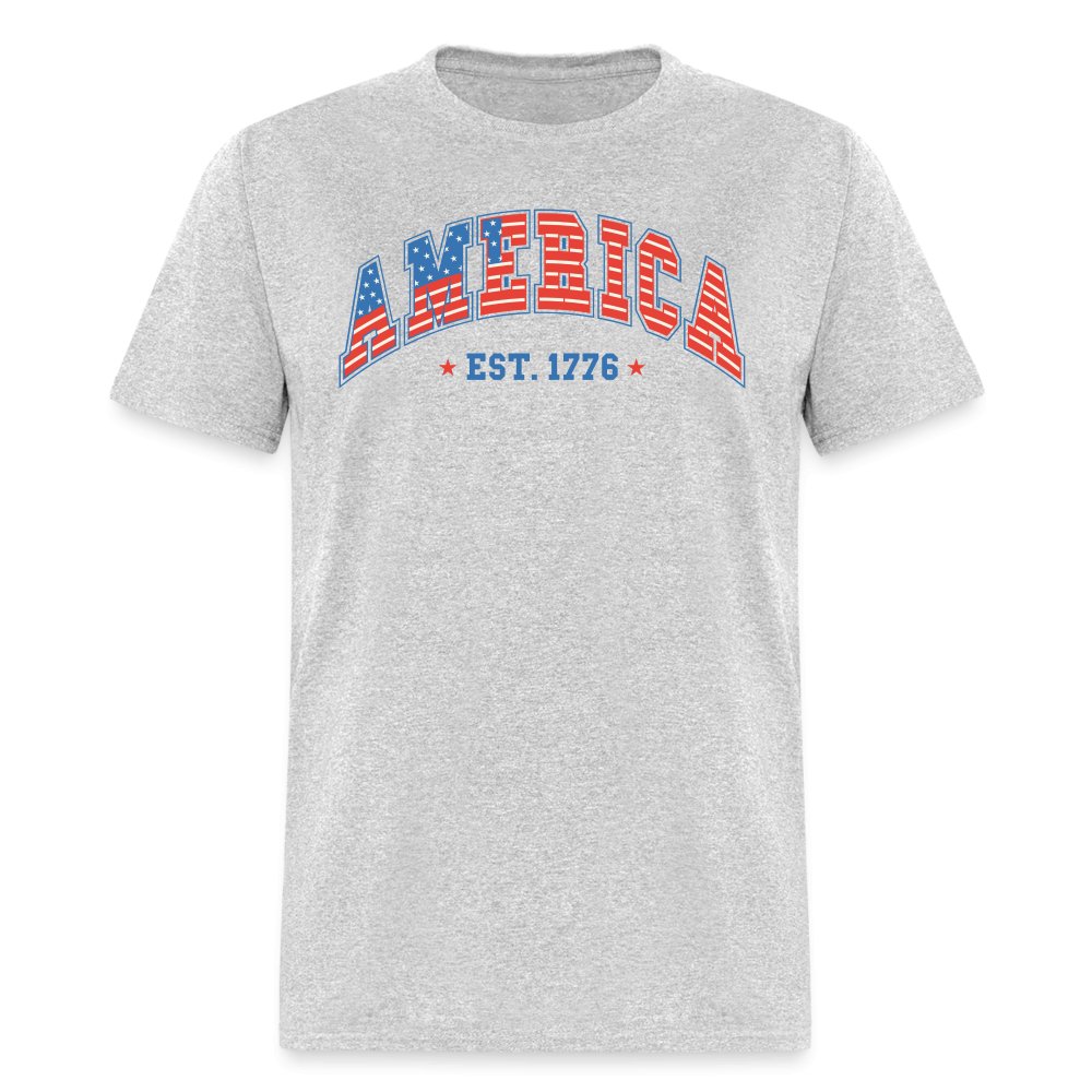 America 1776 T-Shirt - heather gray