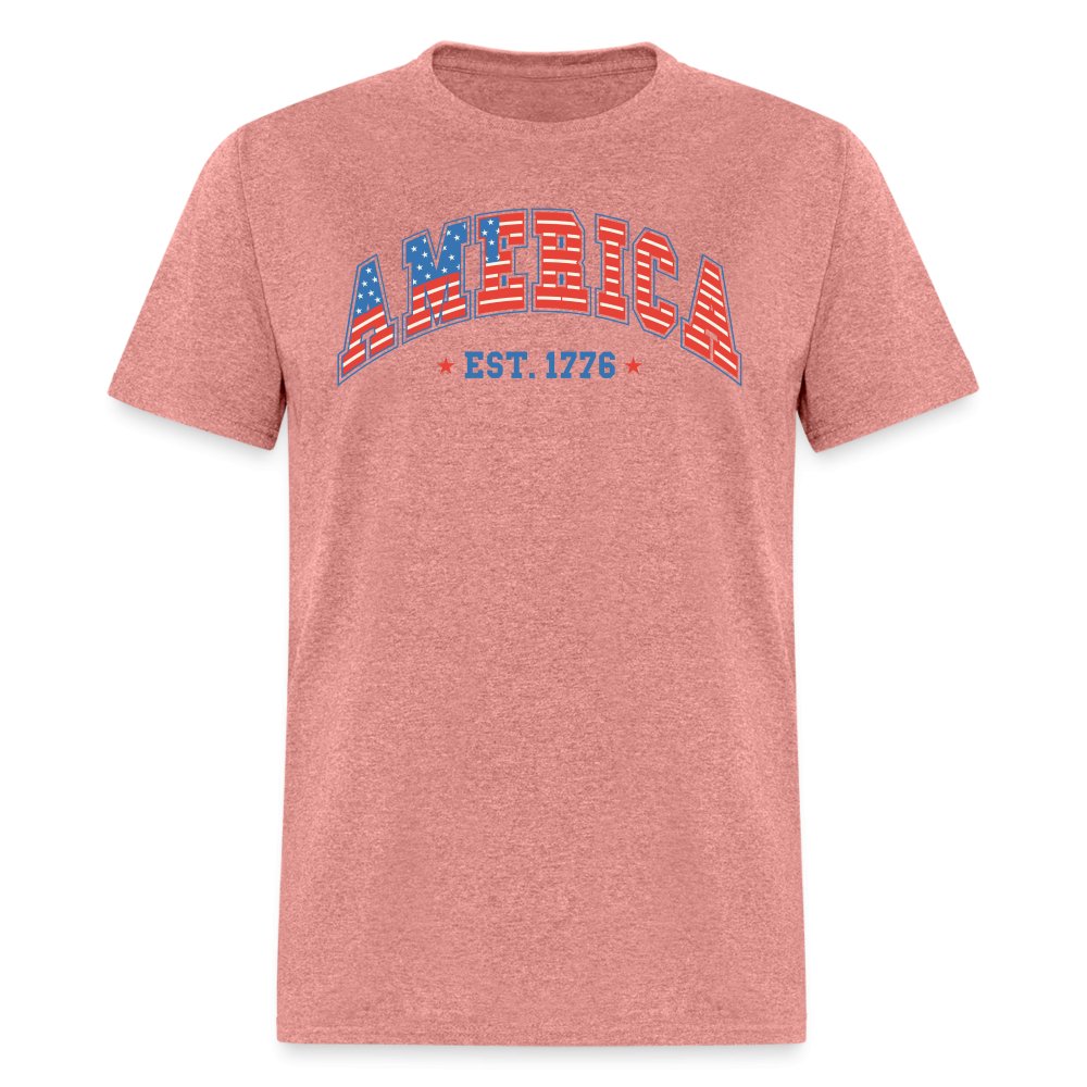 America 1776 T-Shirt - heather mauve