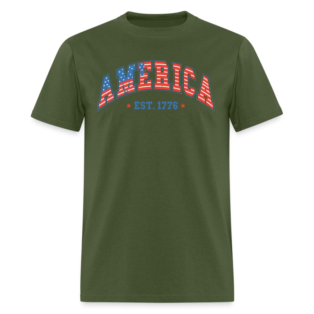 America 1776 T-Shirt - military green