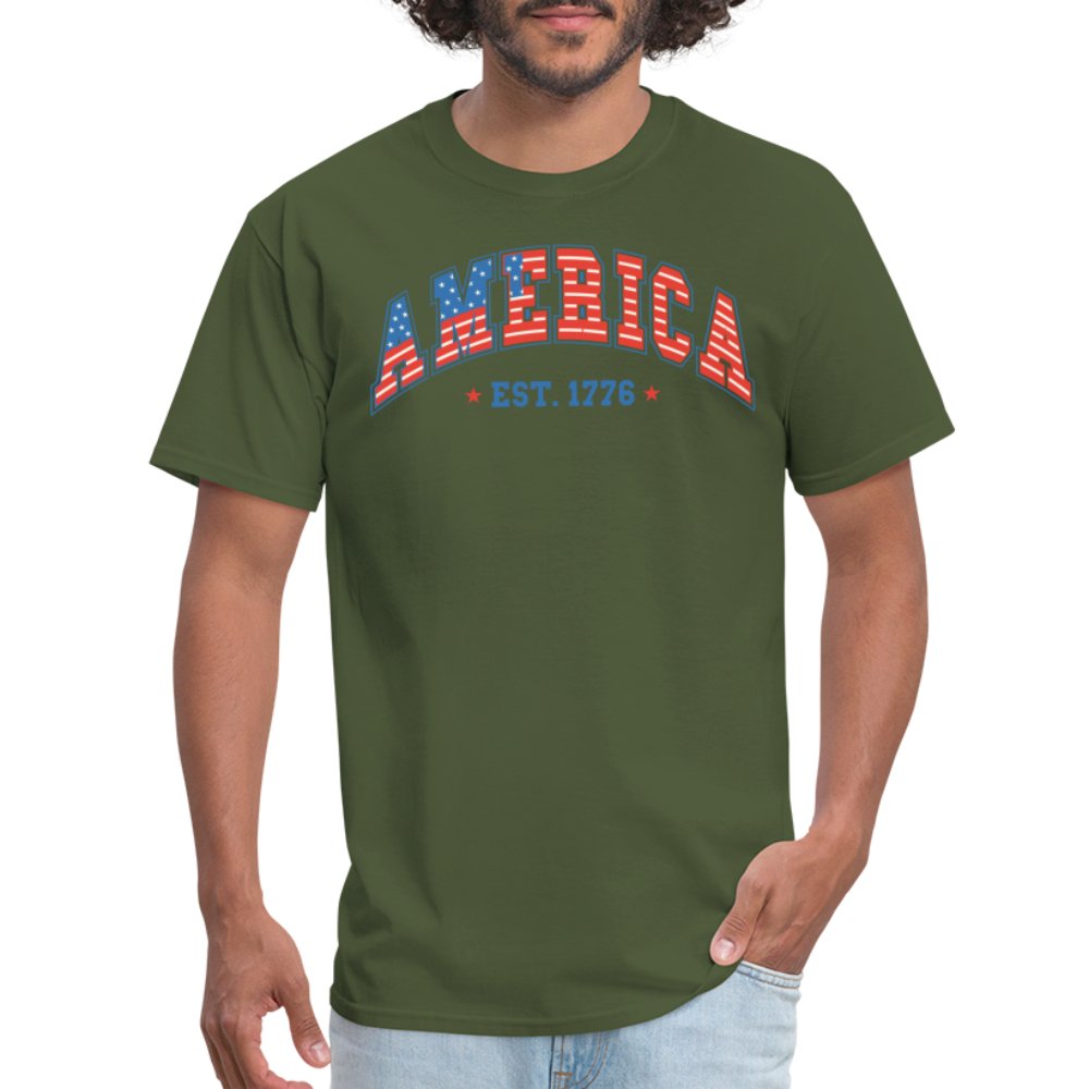 America 1776 T-Shirt - military green