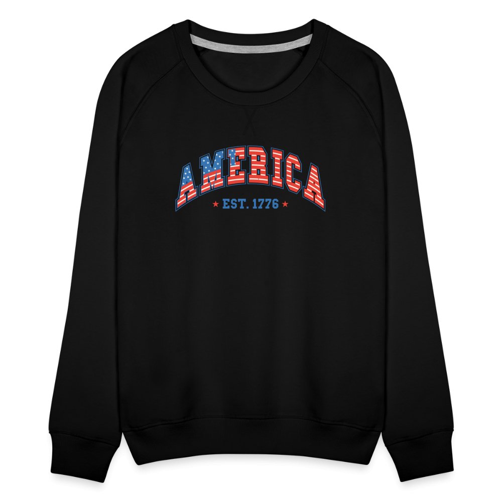 America 1776 Women’s Premium Sweatshirt - black