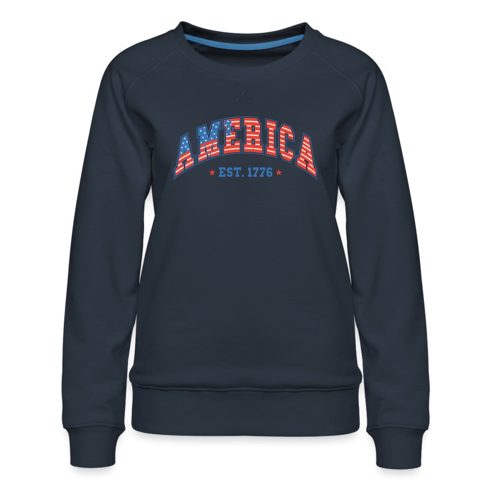 America 1776 Women’s Premium Sweatshirt - navy