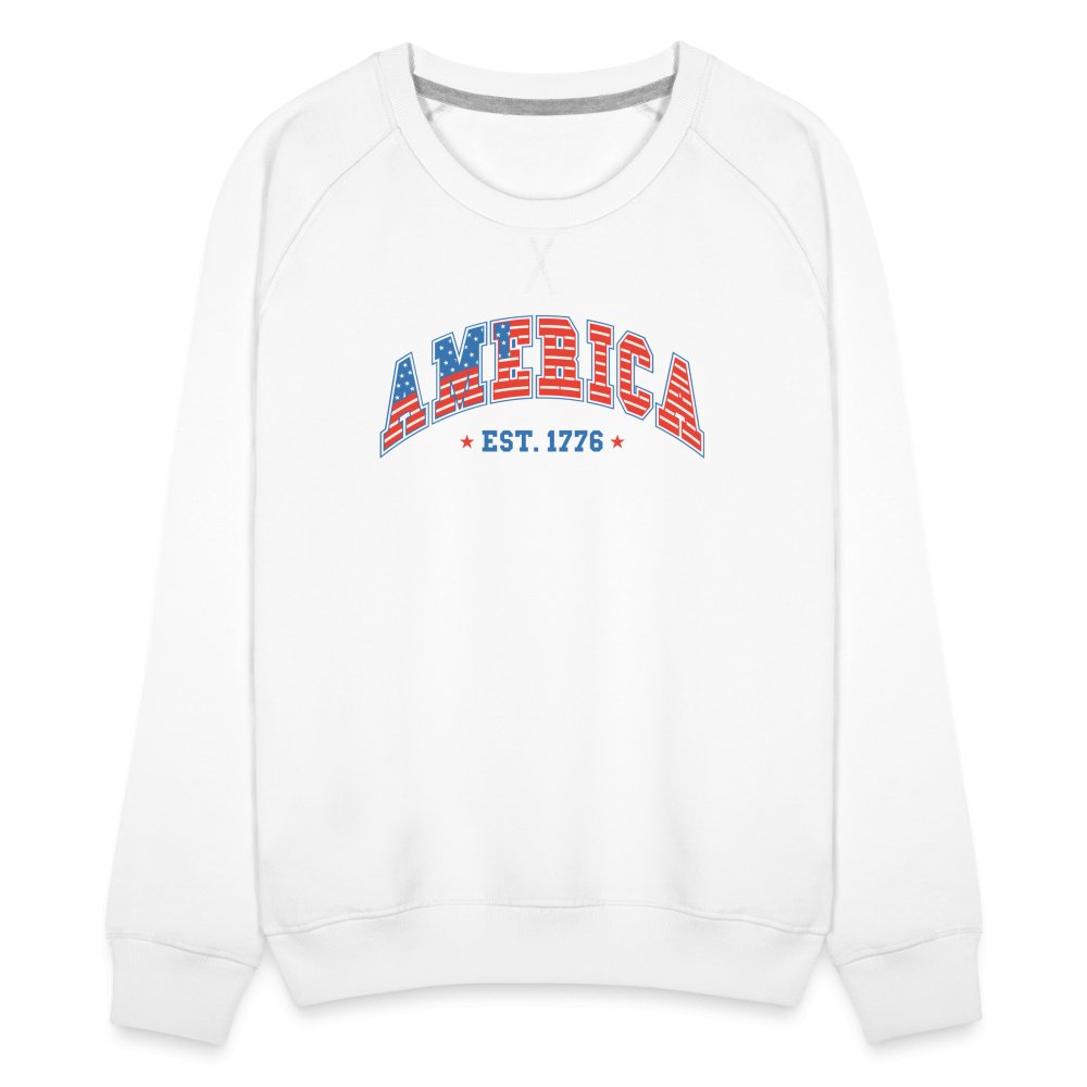 America 1776 Women’s Premium Sweatshirt - white