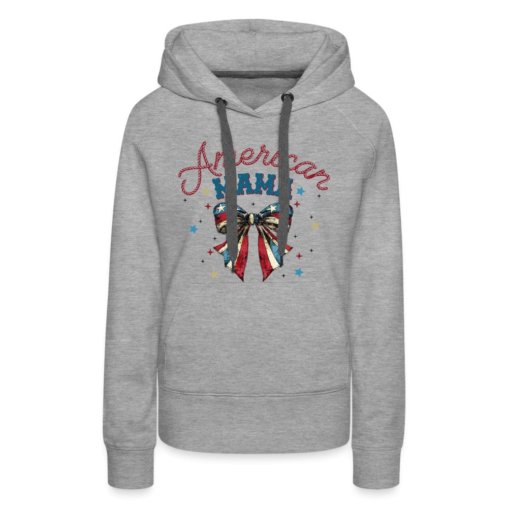 American Mama Women’s Premium Hoodie - heather grey