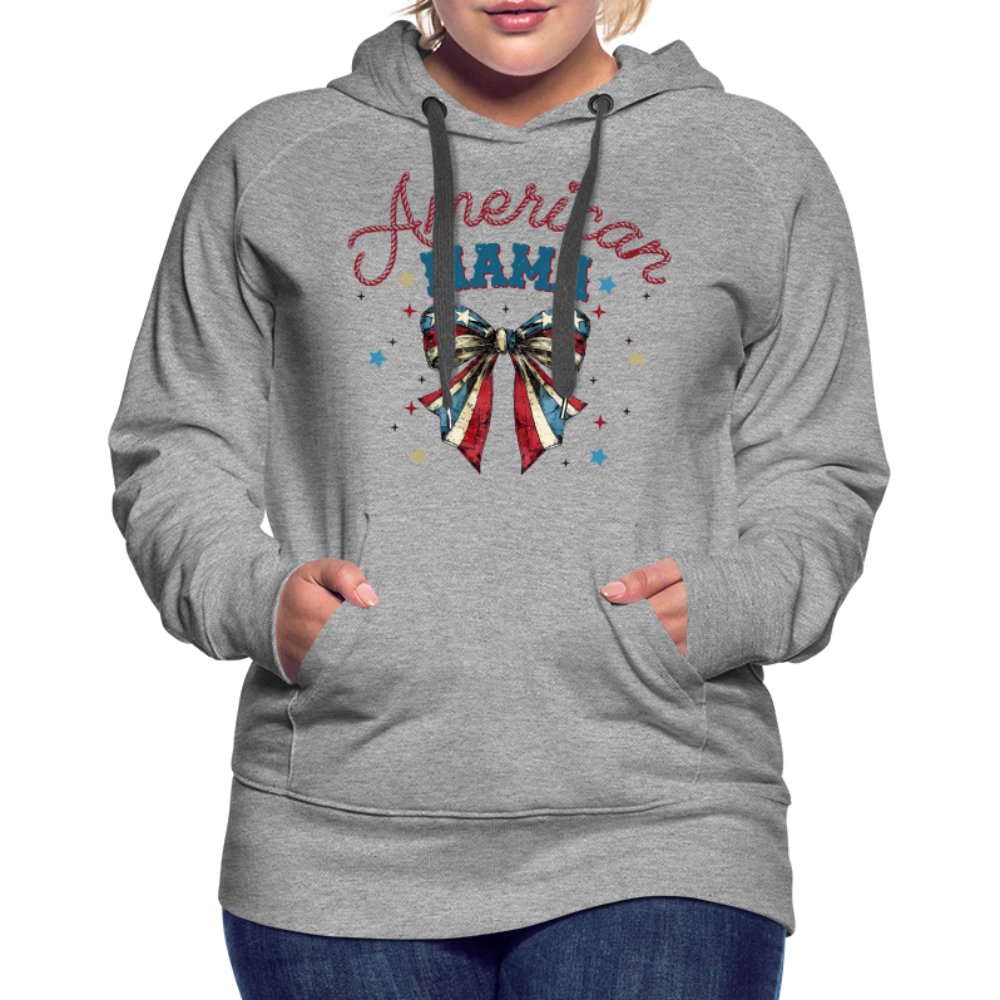 American Mama Women’s Premium Hoodie - heather grey