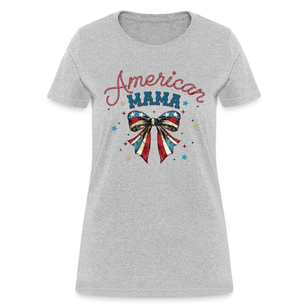 American Mama Women's T-Shirt - heather gray