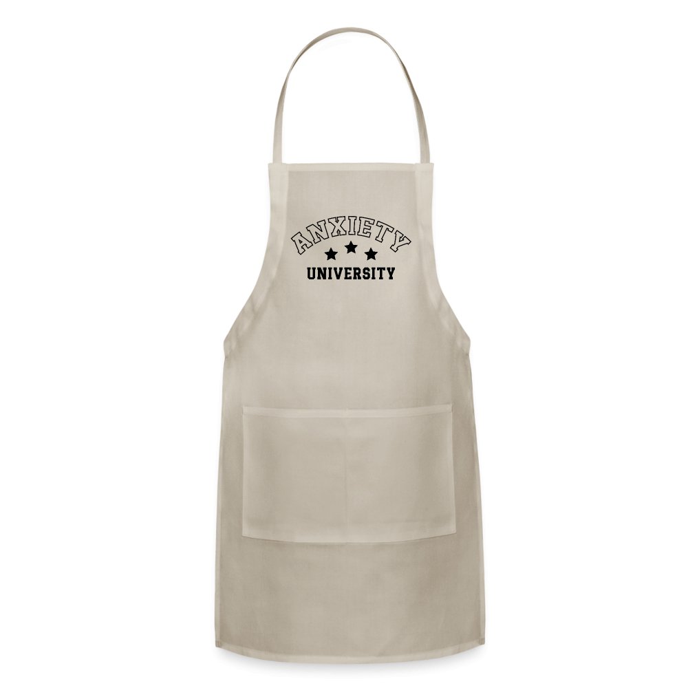 Anxiety University Adjustable Apron - natural