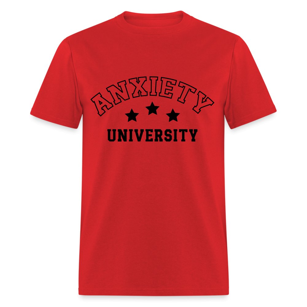 Anxiety University Classic T-Shirt - red