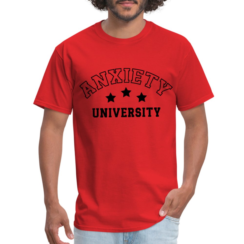 Anxiety University Classic T-Shirt - red