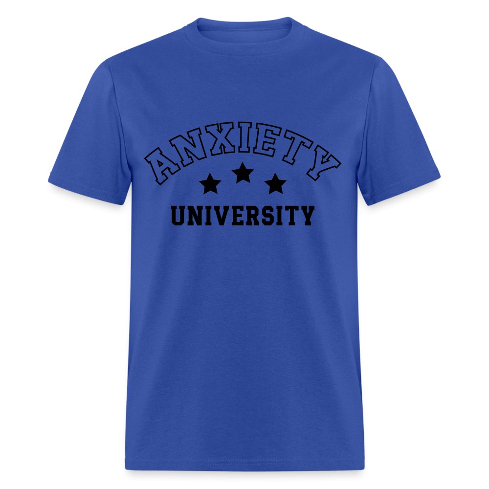 Anxiety University Classic T-Shirt - royal blue