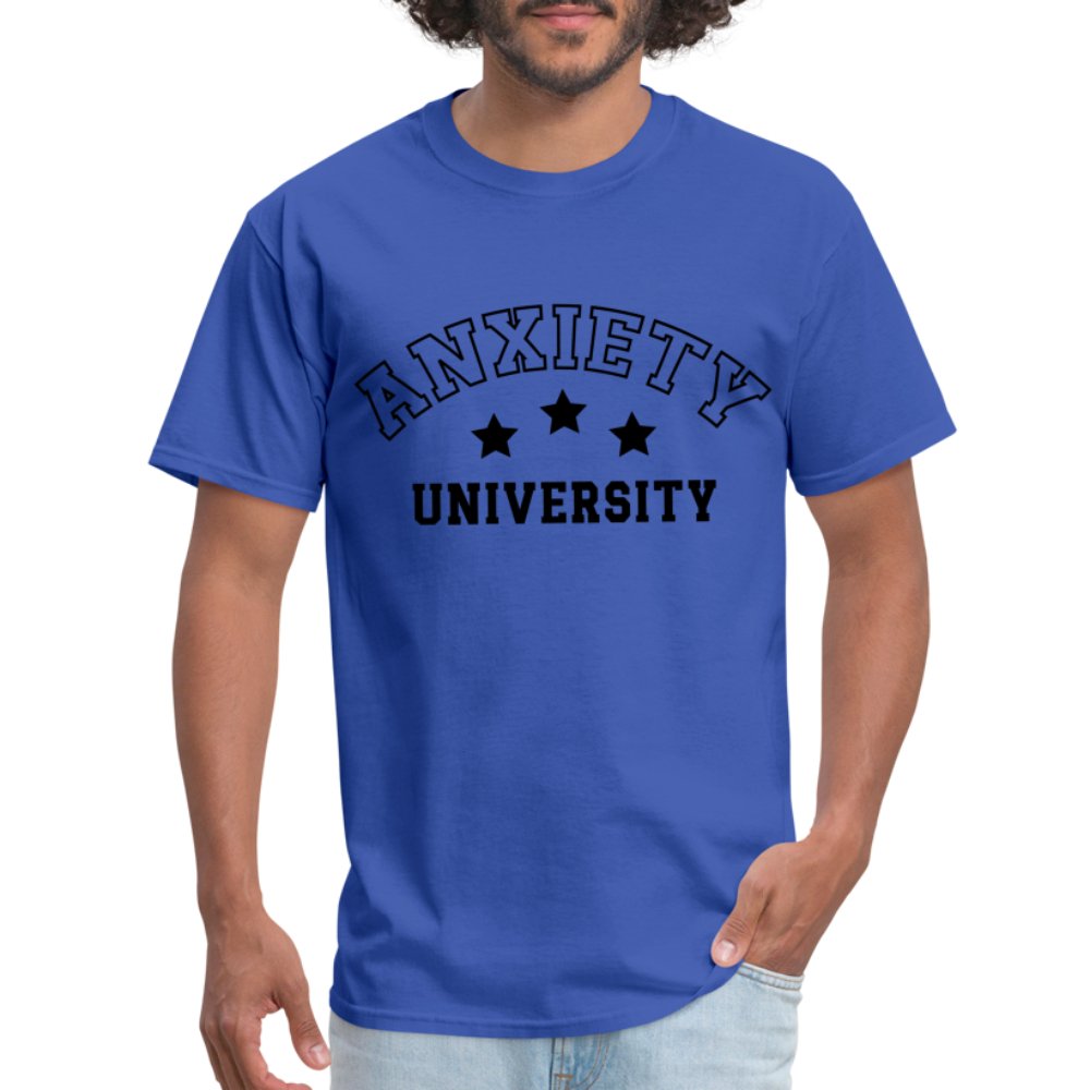 Anxiety University Classic T-Shirt - royal blue