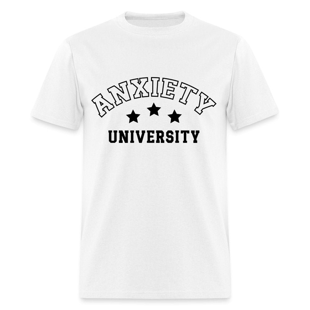 Anxiety University Classic T-Shirt - white