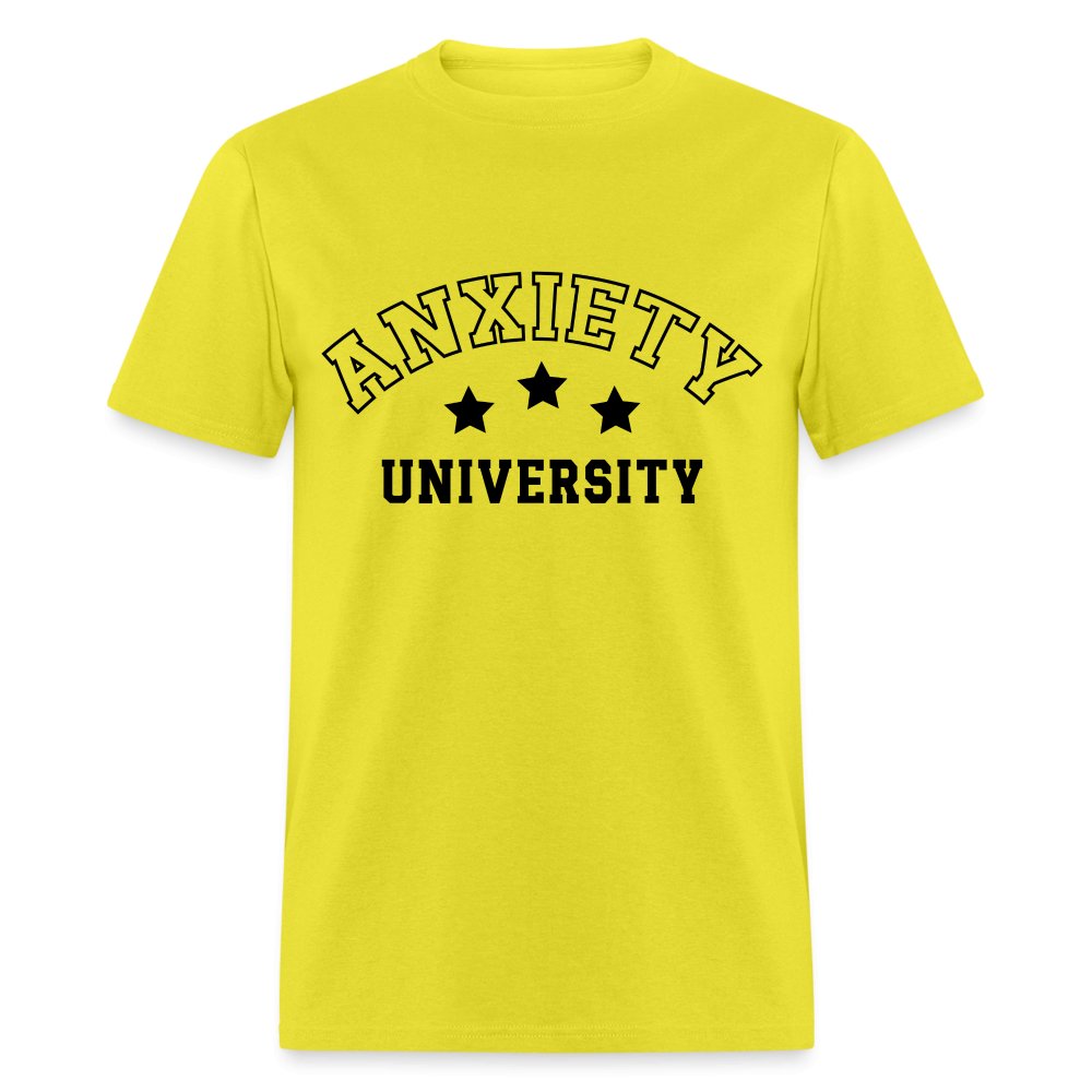 Anxiety University Classic T-Shirt - yellow